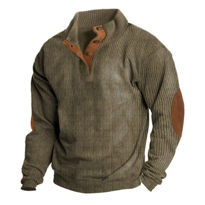 Herren Strickpullover mit Knopfleiste | Ideal für den Winter