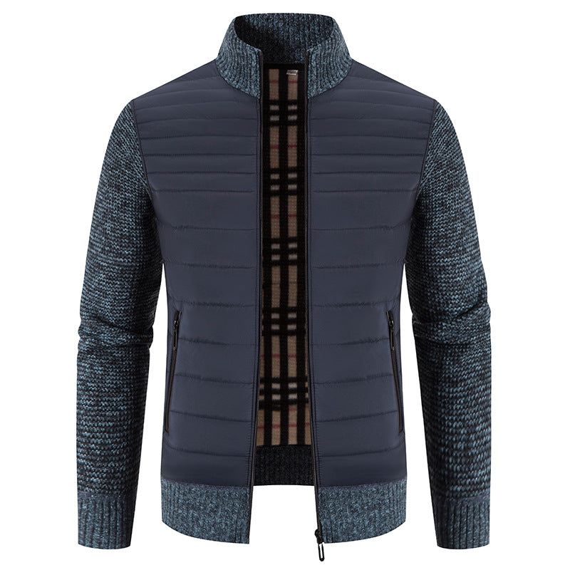 Stehkragen-Cardigan-Sweater-Mantel – Ideal für den Winter