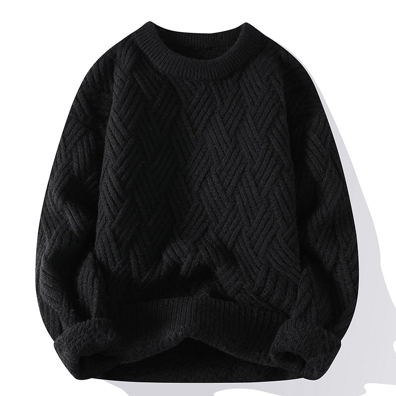 Herren-Dicker Strickpullover – Ideal für Frühling und Herbst