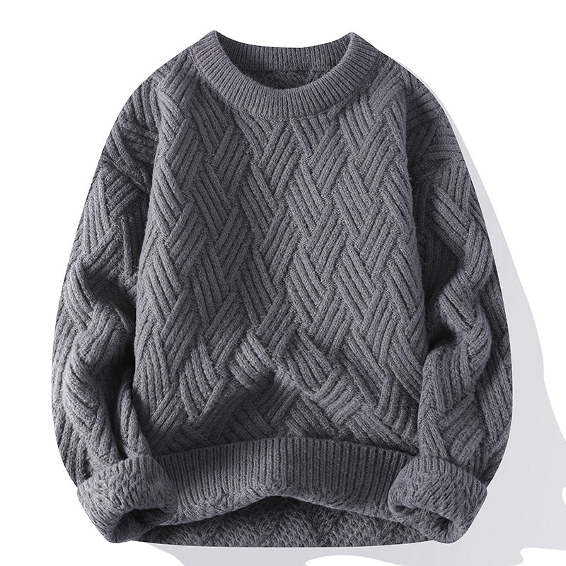 Herren-Dicker Strickpullover – Ideal für Frühling und Herbst