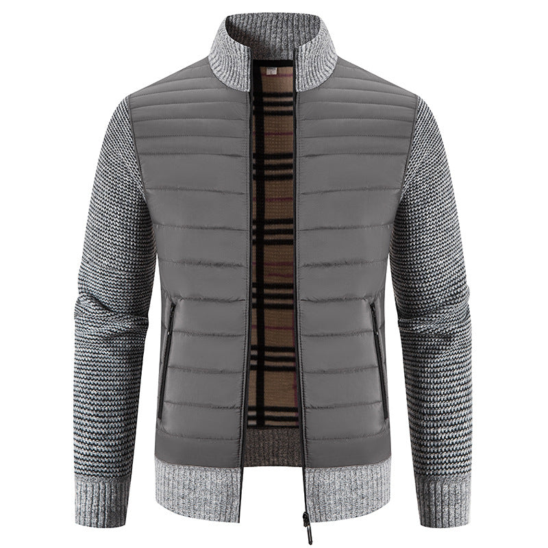 Stehkragen-Cardigan-Sweater-Mantel – Ideal für den Winter