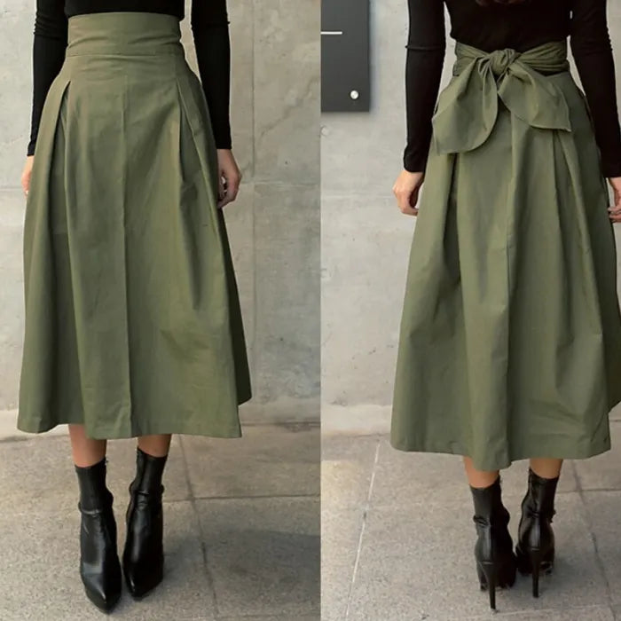 Eleganter Midi-Faltenrock mit hoher Taille I Ideal für Frühling & Sommer