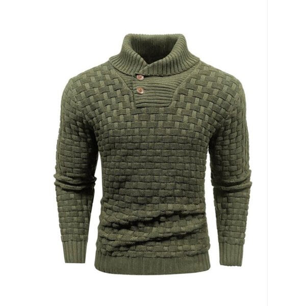 Herren Pullover Crew Neck Slim Fit Sweatshirt, Dickes Imitations - Ideal für Herbst und Winter