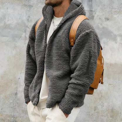 Kuschelige Sherpa-Jacke mit Reißverschluss & Taschen | Ideal für den Winter