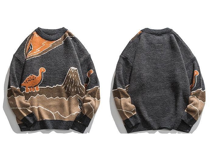 Aziz - Kawaii Harajuku Dinosaurier Pullover