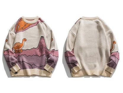 Aziz - Kawaii Harajuku Dinosaurier Pullover