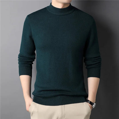 Sokhom - Herren Strickpullover mit hohem Halsausschnitt