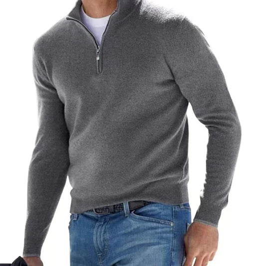 Stylischer Zipper Pullover für Herren