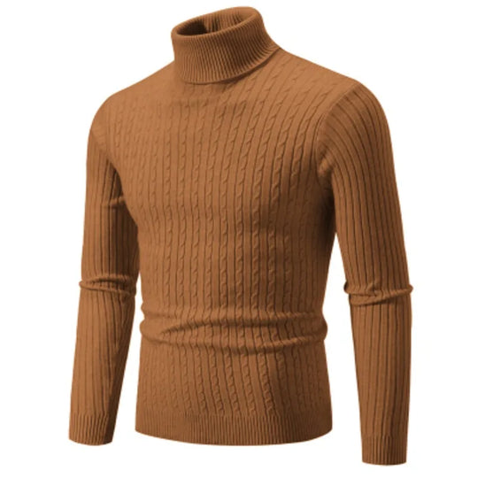 Herren Rollkragenpullover aus weicher Baumwolle, Atmungsaktiv, - Ideal für Herbst und Winter