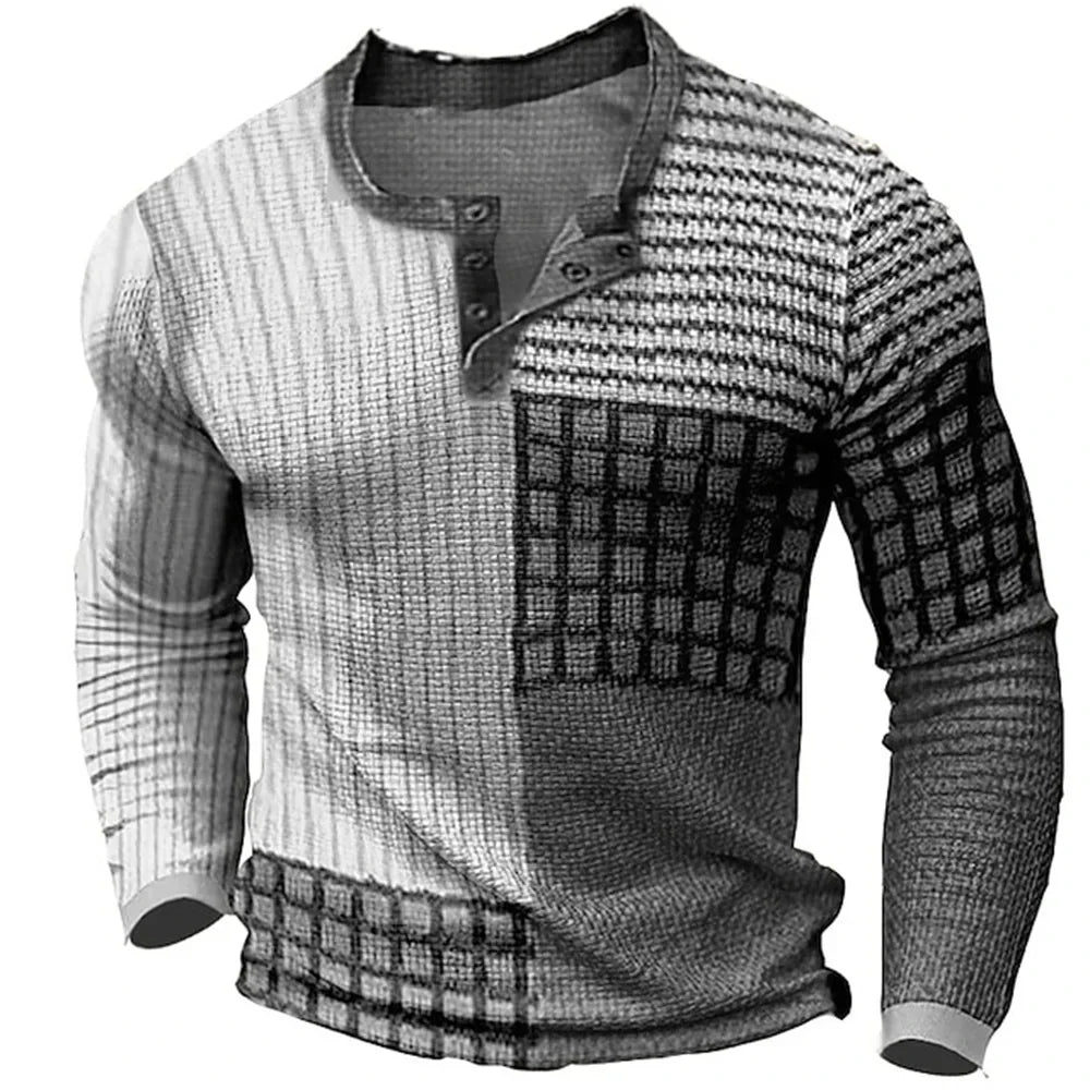 Herren Strickpullover mit Knopfleiste –  Ideal für Frühling & Sommer