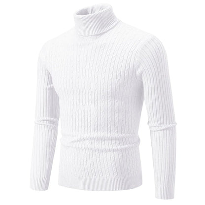 Herren Rollkragenpullover aus weicher Baumwolle, Atmungsaktiv, - Ideal für Herbst und Winter