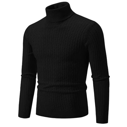 Herren Rollkragenpullover aus weicher Baumwolle, Atmungsaktiv, - Ideal für Herbst und Winter