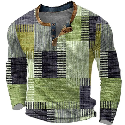 Herren Strickpullover mit Knopfleiste –  Ideal für Frühling & Sommer