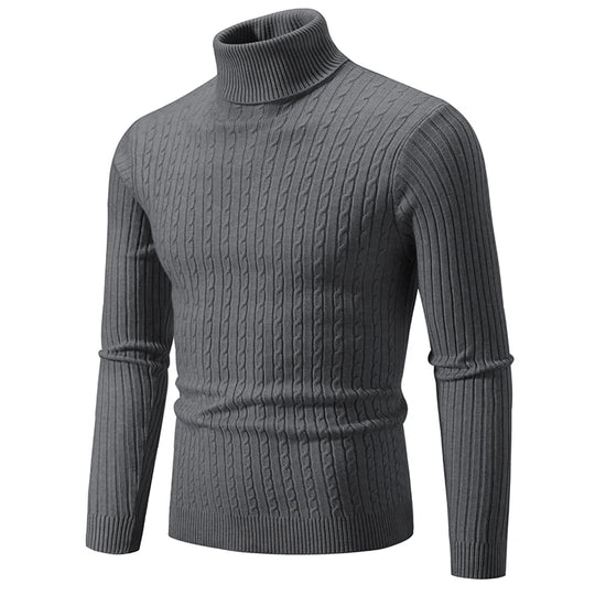 Herren Rollkragenpullover aus weicher Baumwolle, Atmungsaktiv, - Ideal für Herbst und Winter