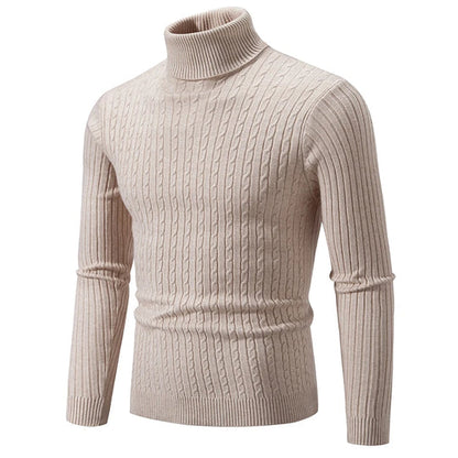 Herren Rollkragenpullover aus weicher Baumwolle, Atmungsaktiv, - Ideal für Herbst und Winter