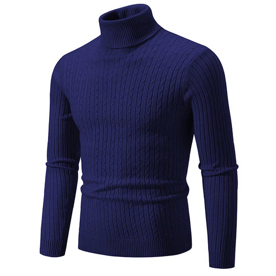 Herren Rollkragenpullover aus weicher Baumwolle, Atmungsaktiv, - Ideal für Herbst und Winter