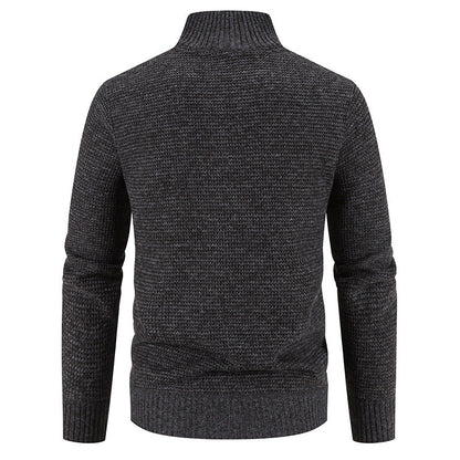 Stehkragen-Cardigan-Sweater-Mantel – Ideal für den Winter