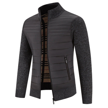 Stehkragen-Cardigan-Sweater-Mantel – Ideal für den Winter