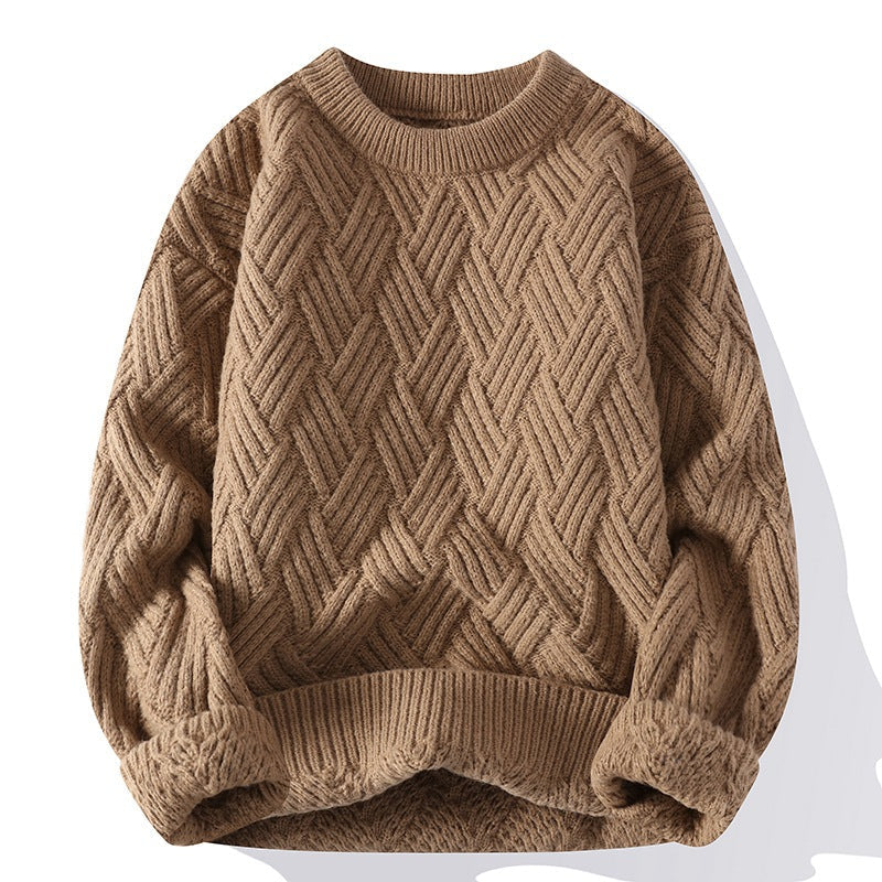 Herren-Dicker Strickpullover – Ideal für Frühling und Herbst