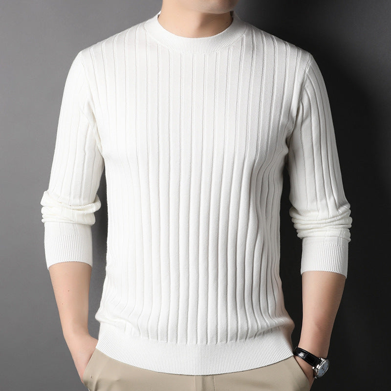 Herren Slim Fit Rundhals Strickpullover – Ideal für den Herbst