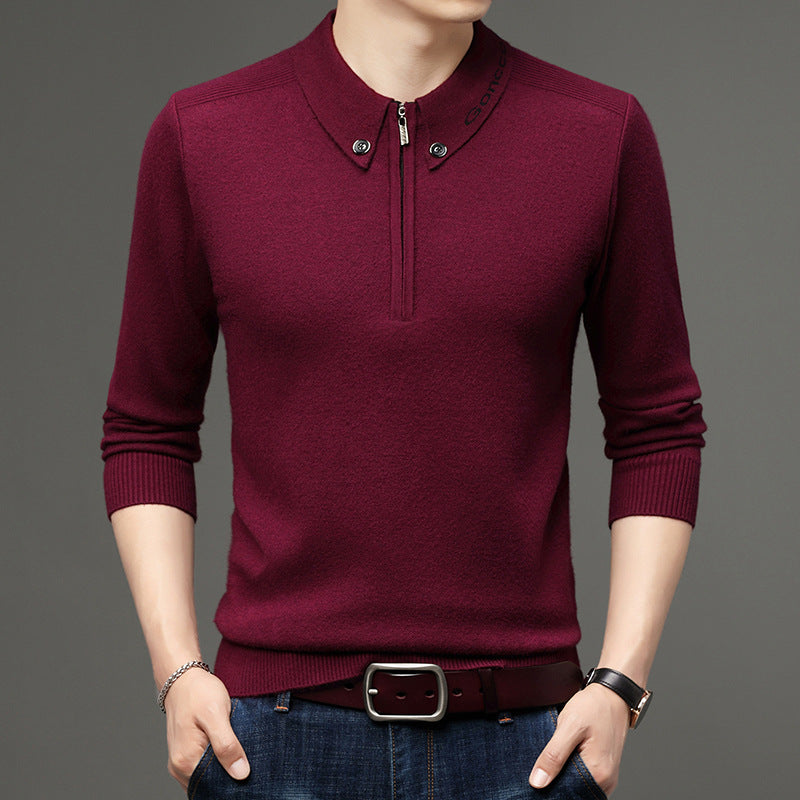 Herren Wollpullover Slim Fit – Ideal für den Winter