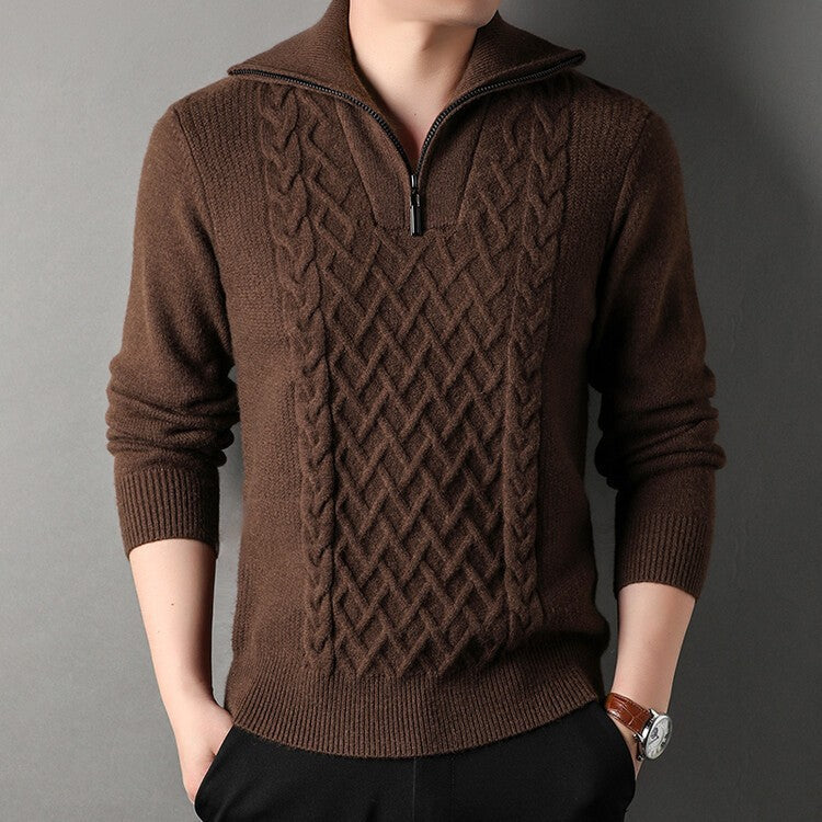 Herren Locker Gestrickte Cardigan Strickjacke – Ideal für Frühling und Herbst