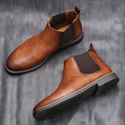 Leonardo - Vielseitige Slip-On-Stiefel mit niedrigem Absatz