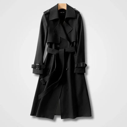 Eleganter Damen-Trenchcoat mit Gürtel und zeitlosem Design | Ideal für Herbst und Winter