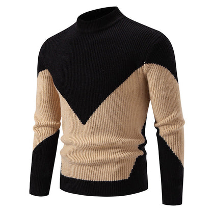 Herren Dicke Locker Geschnittene Pullover Langarm – Ideal für den Herbst