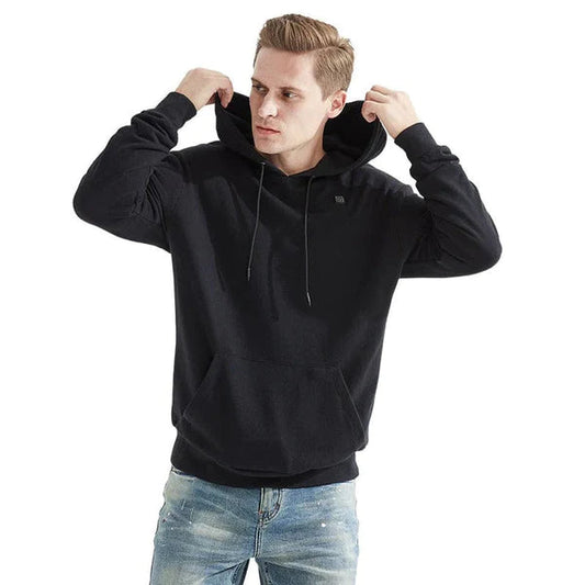 Wiederaufladbarer Beheizter Hoodie mit 3 Wärmestufen – Wasserabweisend und Maschinenwaschbar | Ideal für Winter und Outdoor-Aktivitäten