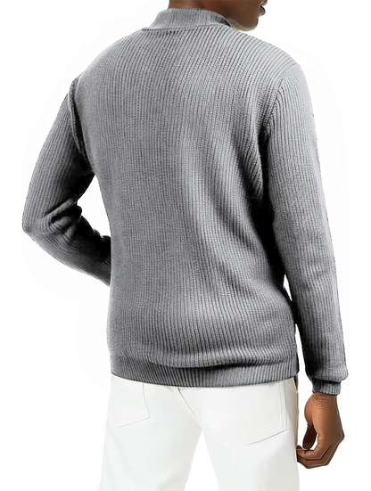 Perceval - Herren Strickpullover mit Reißverschluss